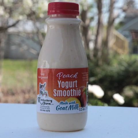 Amish Goat Milk Yogurt – Peach – 12 oz | Probiotic & Fresh