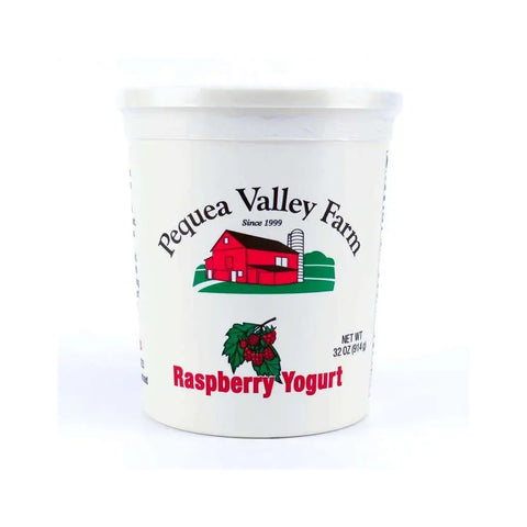 Amish Raspberry Yogurt – 32 oz – Pequea Valley Farm