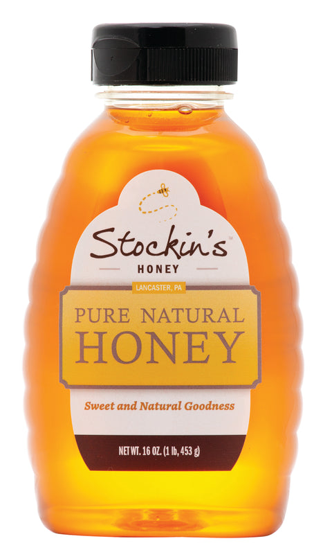 Amish Pure Natural Honey – 16 oz – Stockin's Squeezy BOTTLE