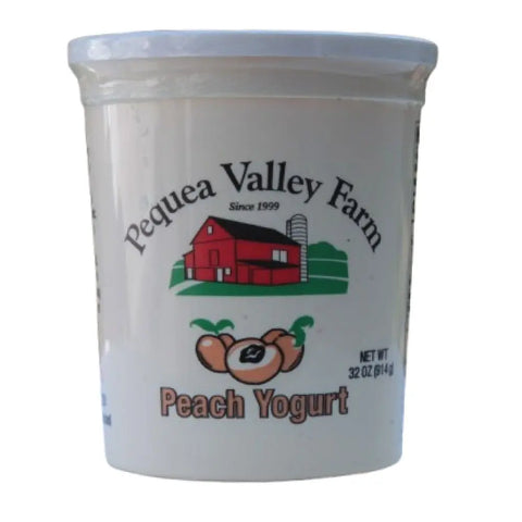 Amish Peach Yogurt – 32 oz | Probiotic-Rich & Fresh